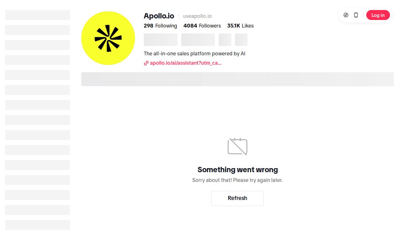 Skärmbild av Apollo.io