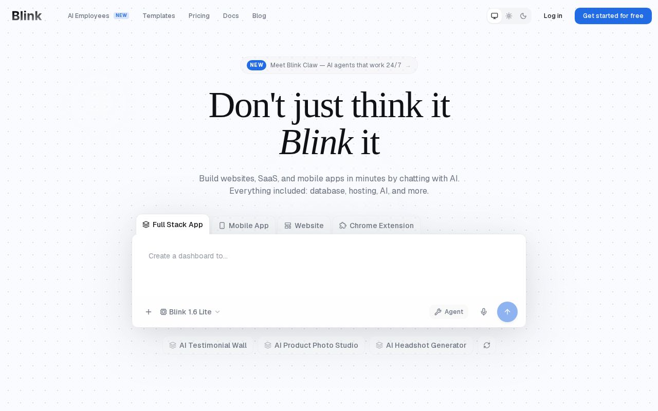 Skärmbild av Blink