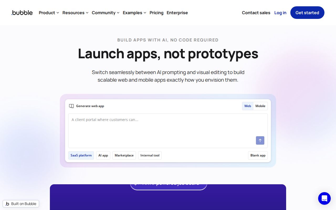 Skärmbild av Bubble