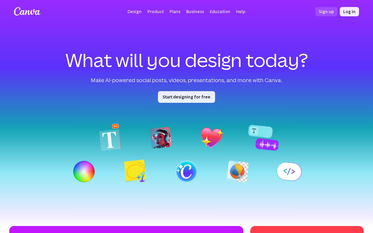 Skärmbild av Canva AI