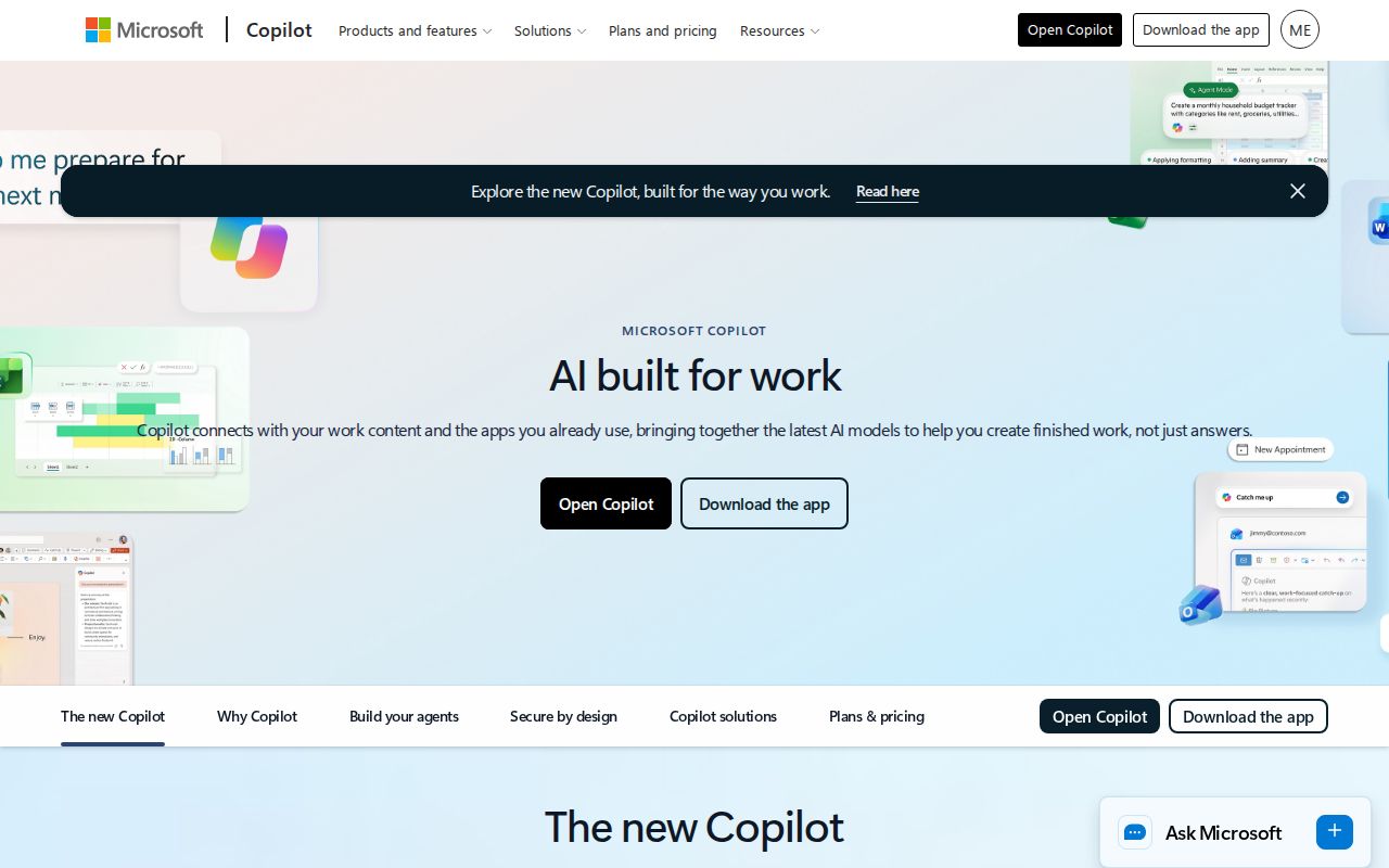 Skärmbild av Copilot Code