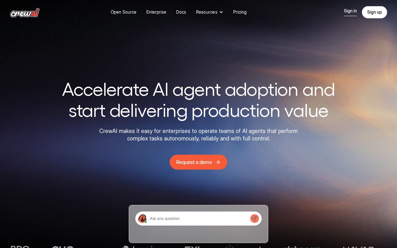 Skärmbild av CrewAI