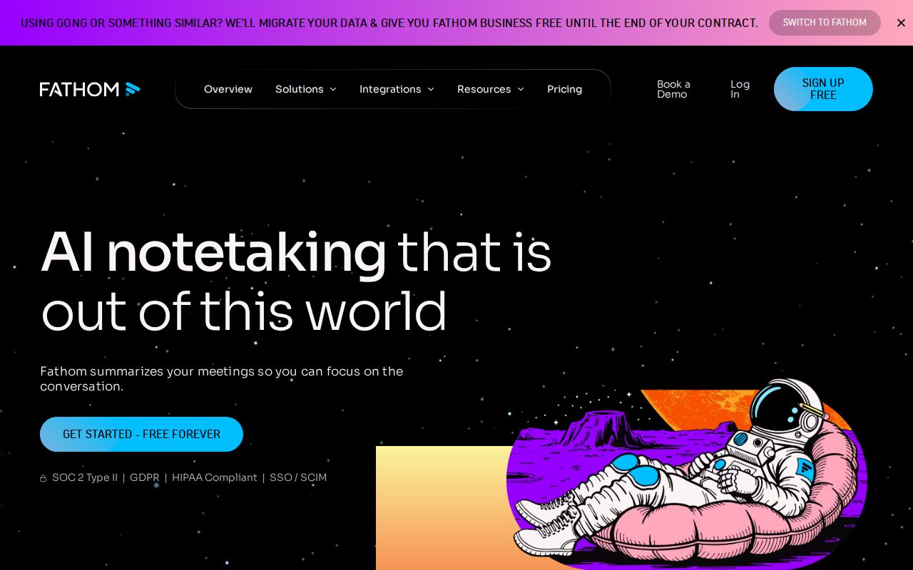 Skärmbild av Fathom