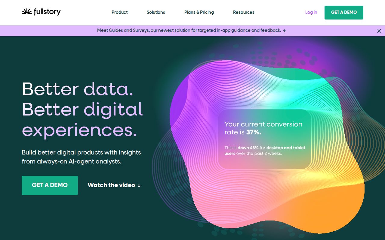 Skärmbild av Fullstory
