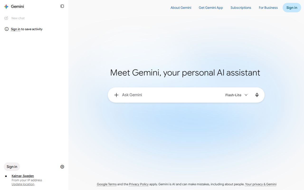 Skärmbild av Gemini 3.8 Live with Live Avatar