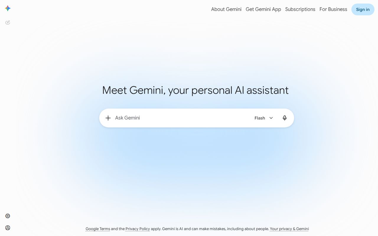 Skärmbild av Gemini Omni Flash