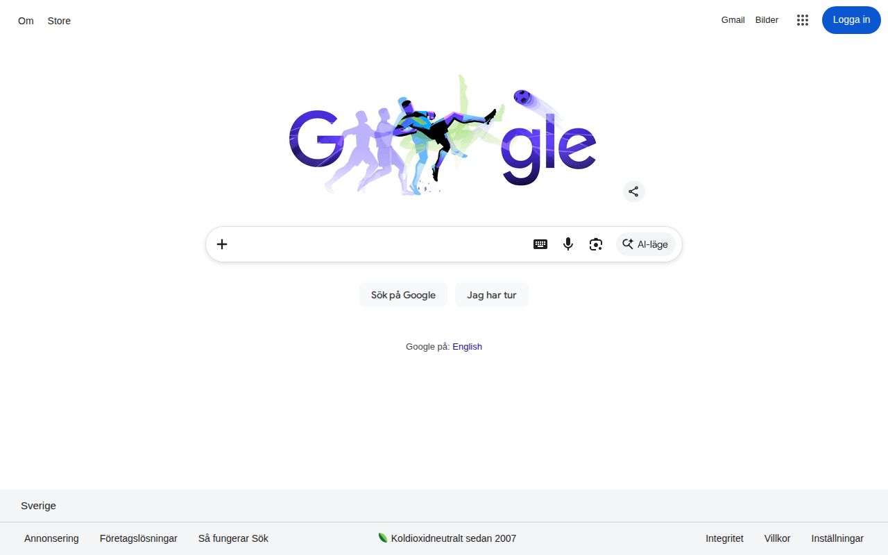 Skärmbild av Google AI Mode