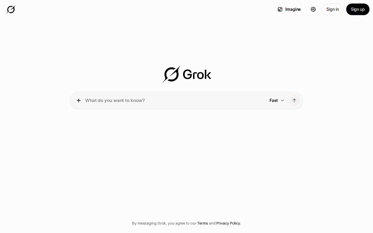 Skärmbild av Grok 4.5