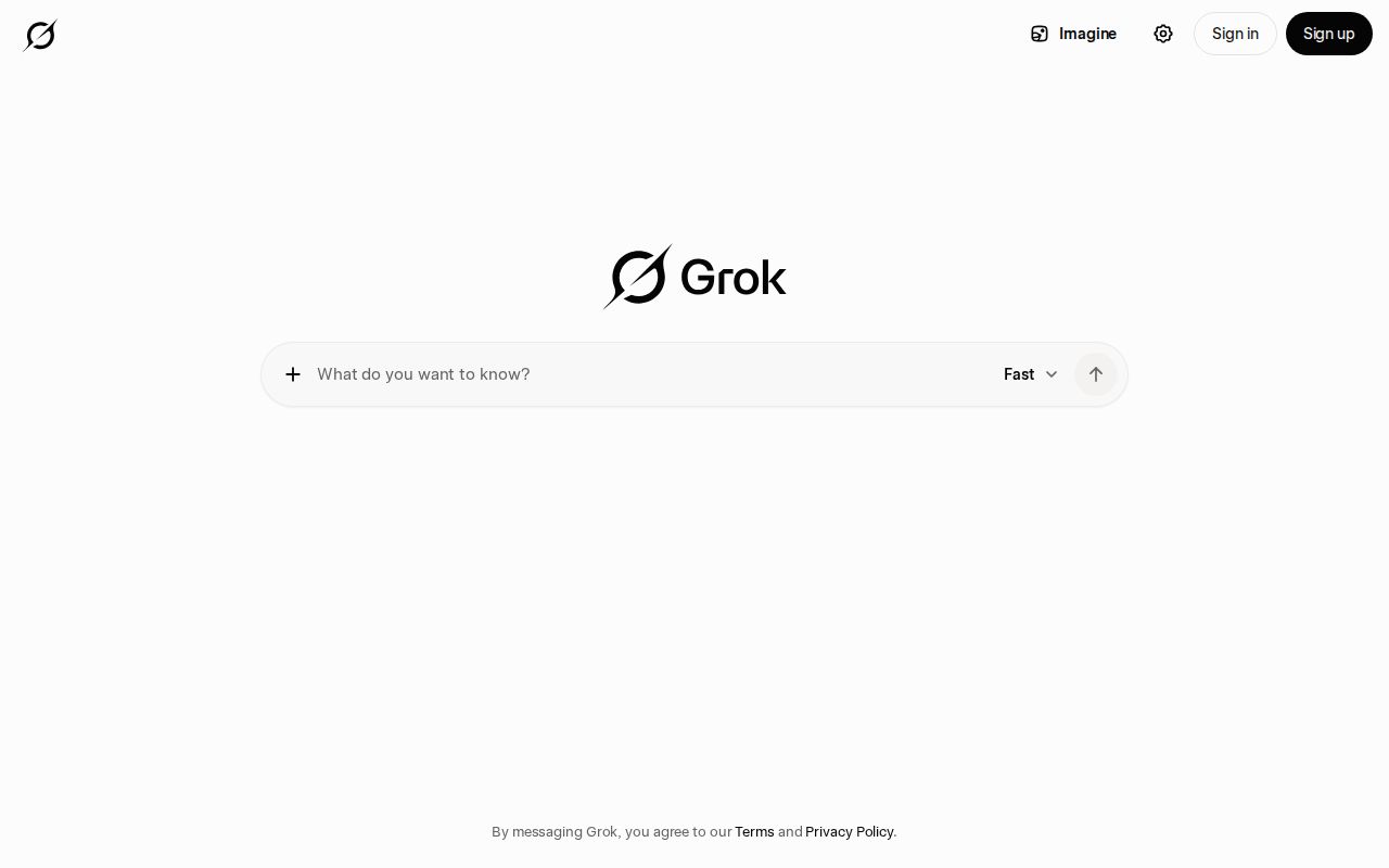 Skärmbild av Grok Aurora
