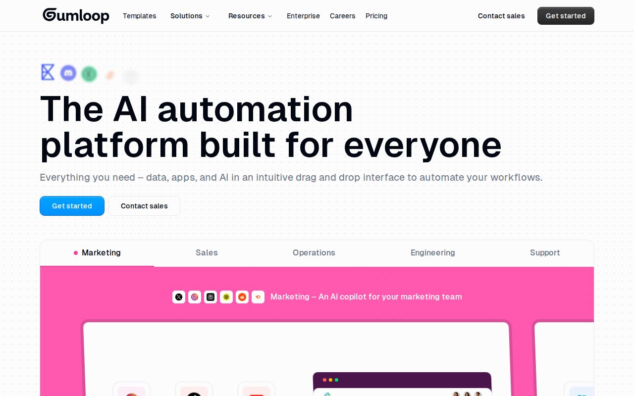 Skärmbild av Gumloop MCP