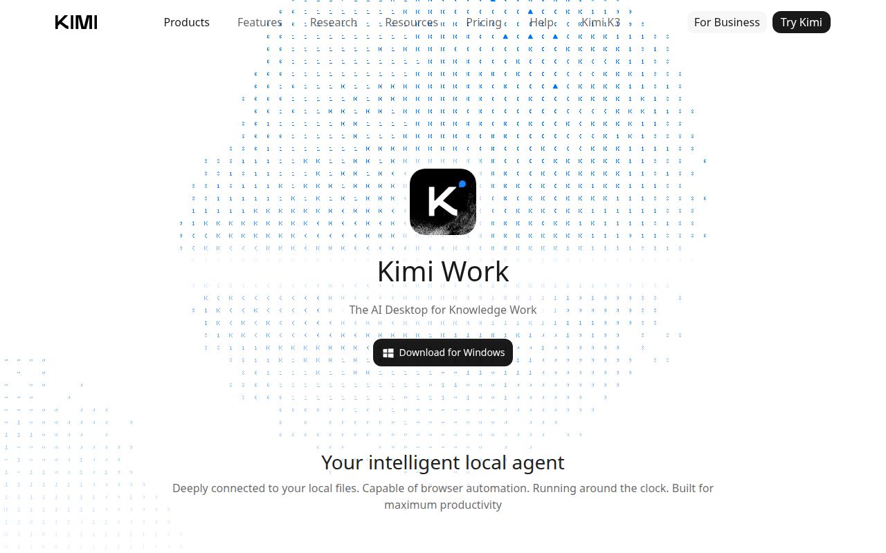 Skärmbild av Kimi Work