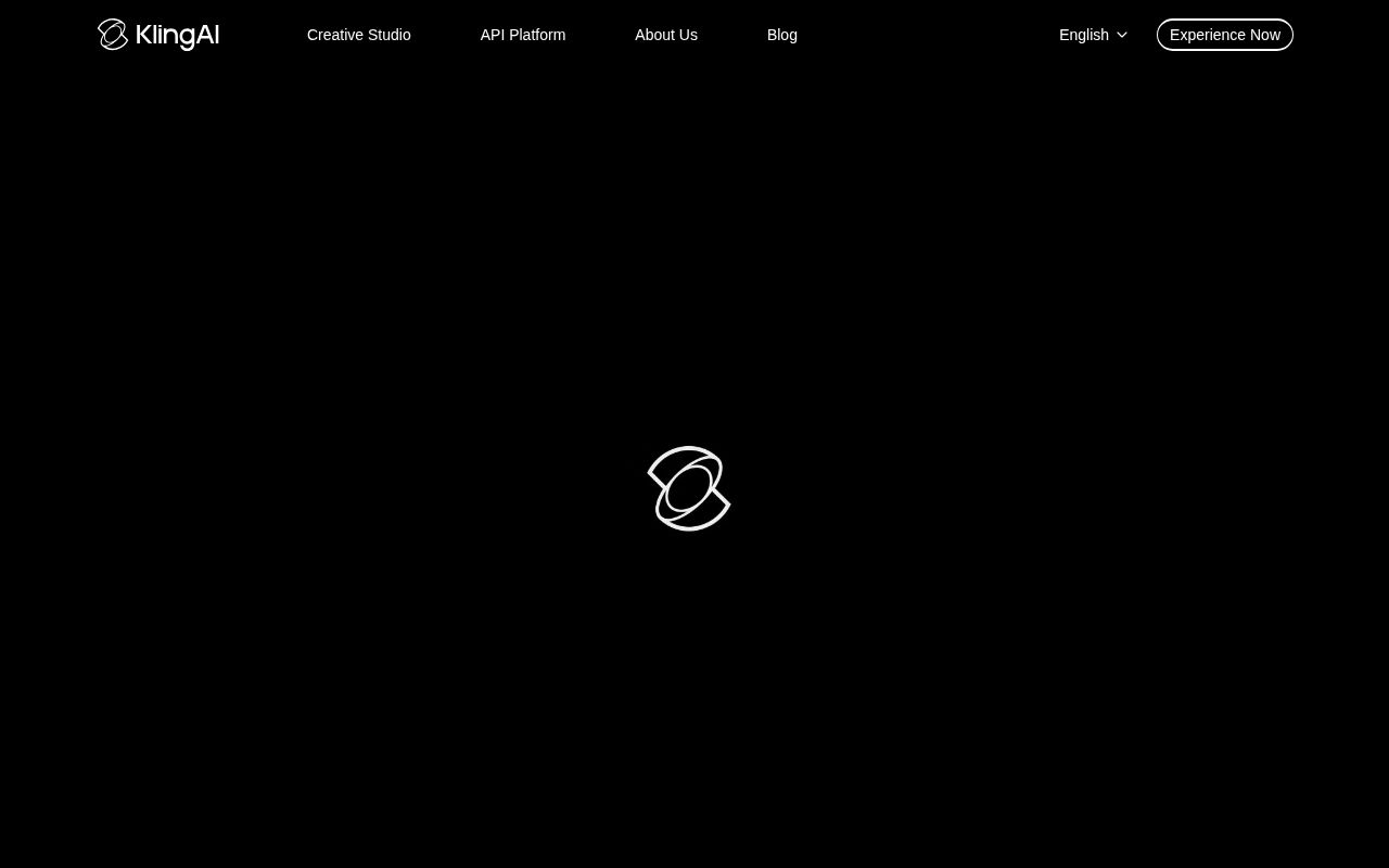 Skärmbild av Kling AI