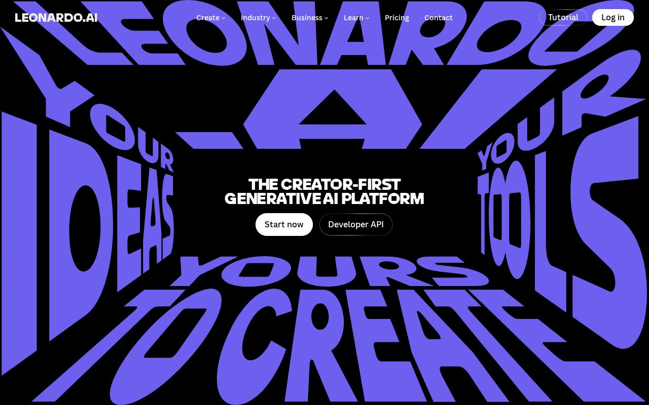 Skärmbild av Leonardo AI