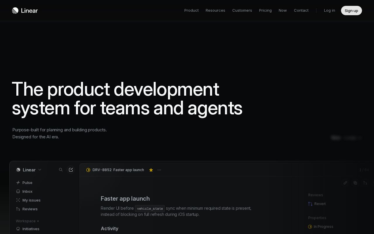 Skärmbild av Linear AI Copilot