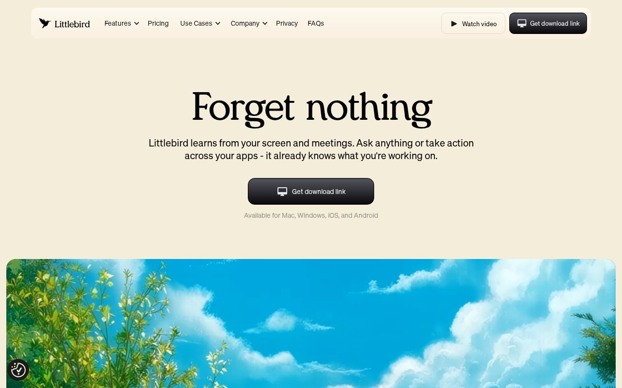 Skärmbild av Littlebird