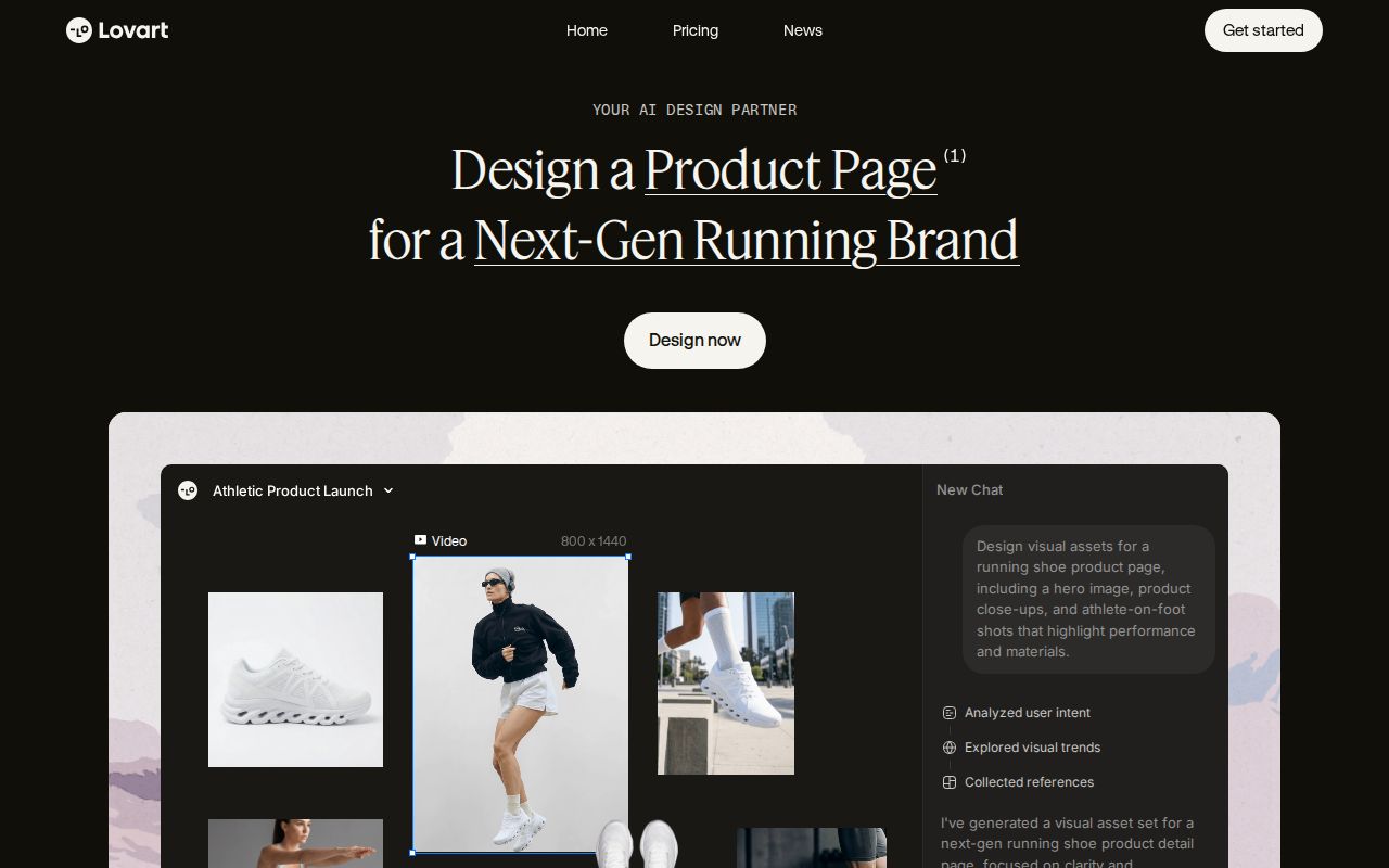 Skärmbild av Lovart