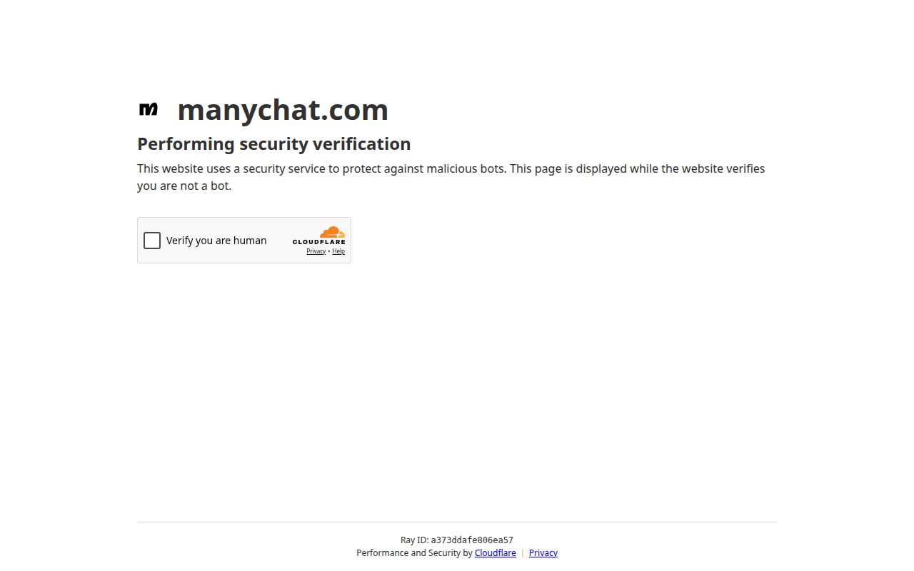 Skärmbild av ManyChat
