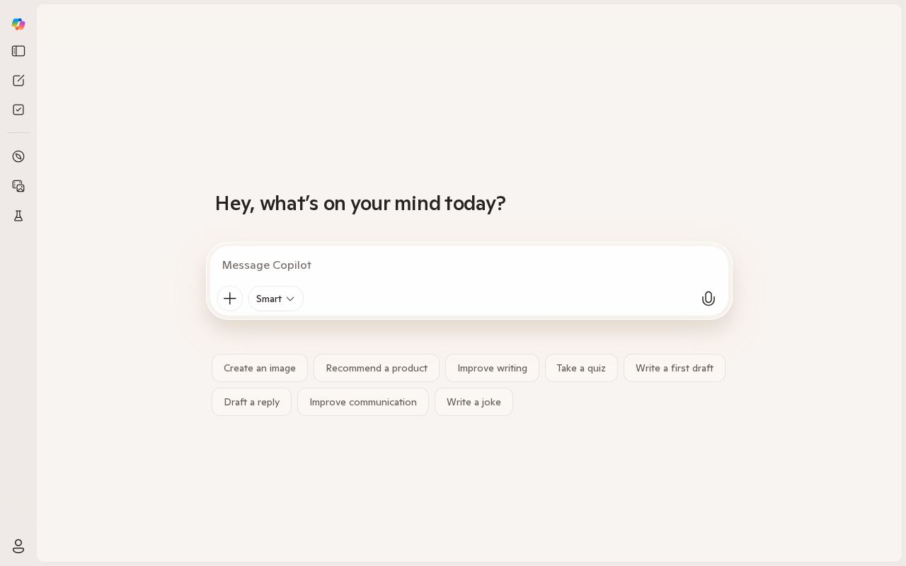 Skärmbild av Microsoft Copilot