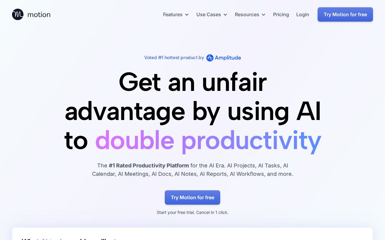 Skärmbild av Motion