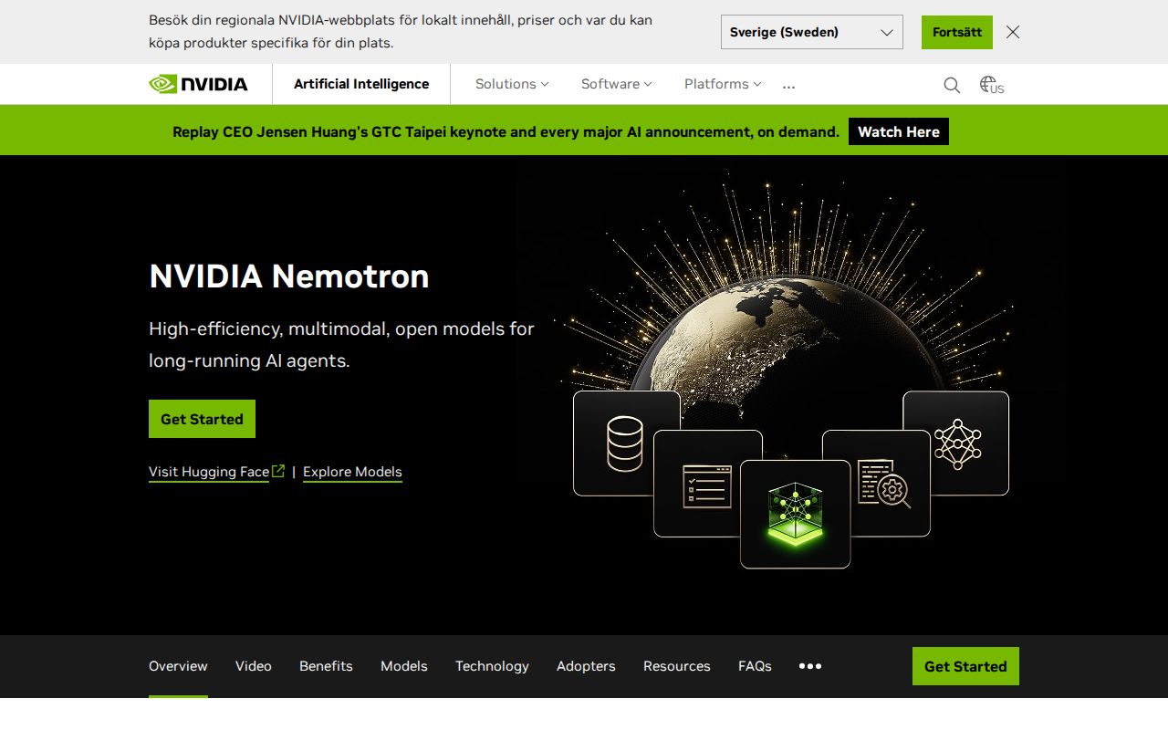 Skärmbild av NVIDIA Nemotron