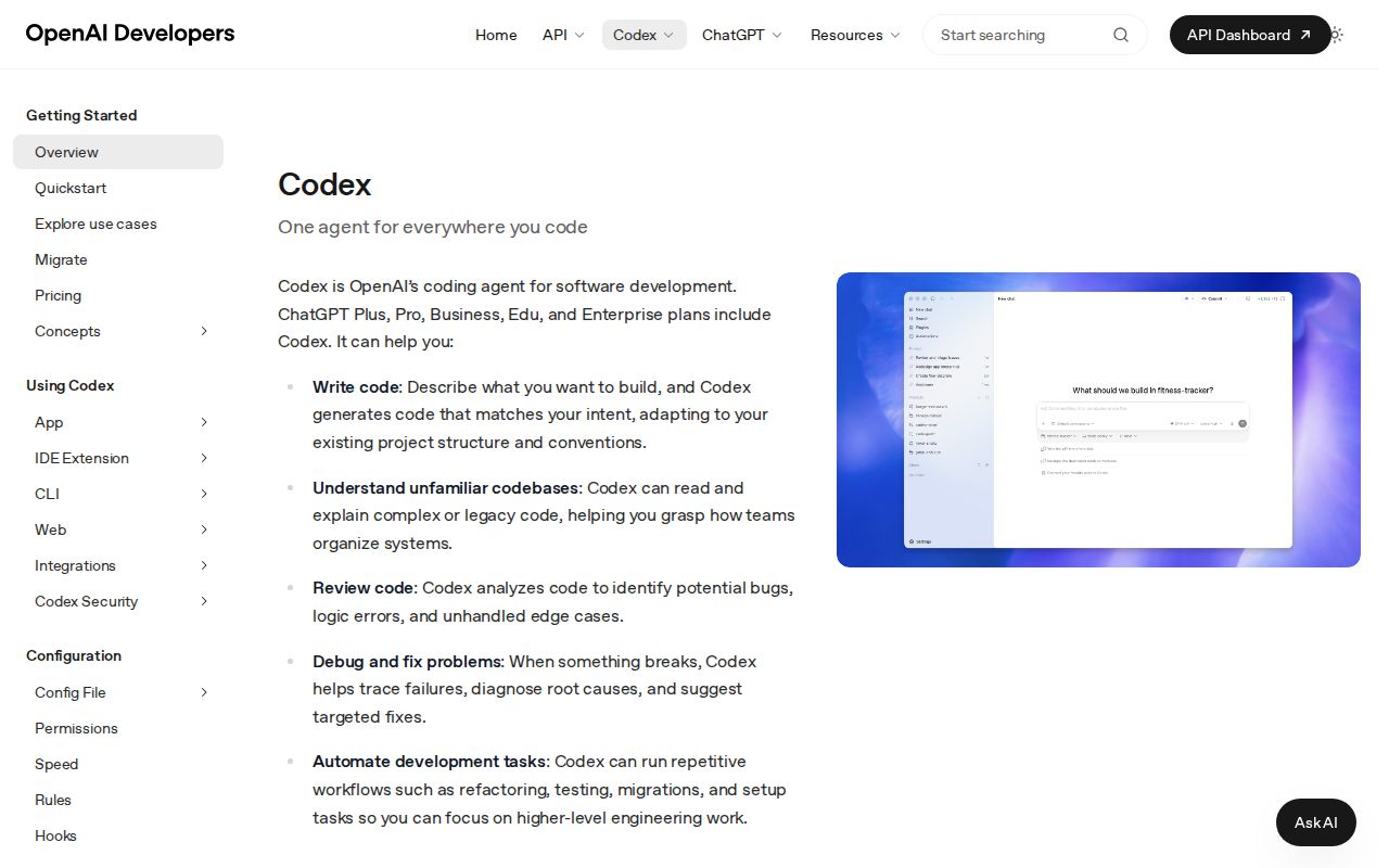 Skärmbild av OpenAI Codex CLI