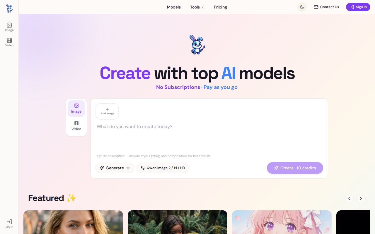 Skärmbild av PixelBunny