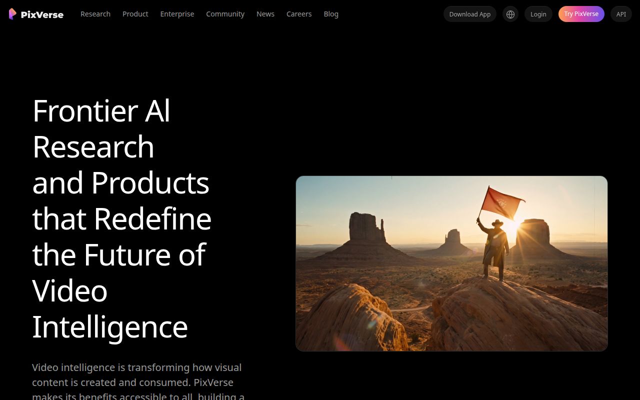 Skärmbild av PixVerse