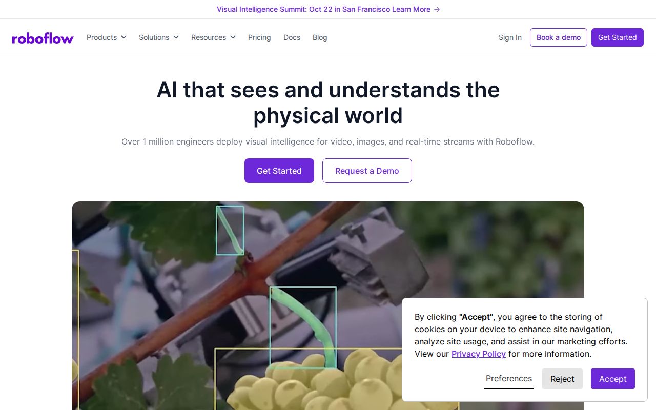 Skärmbild av Roboflow