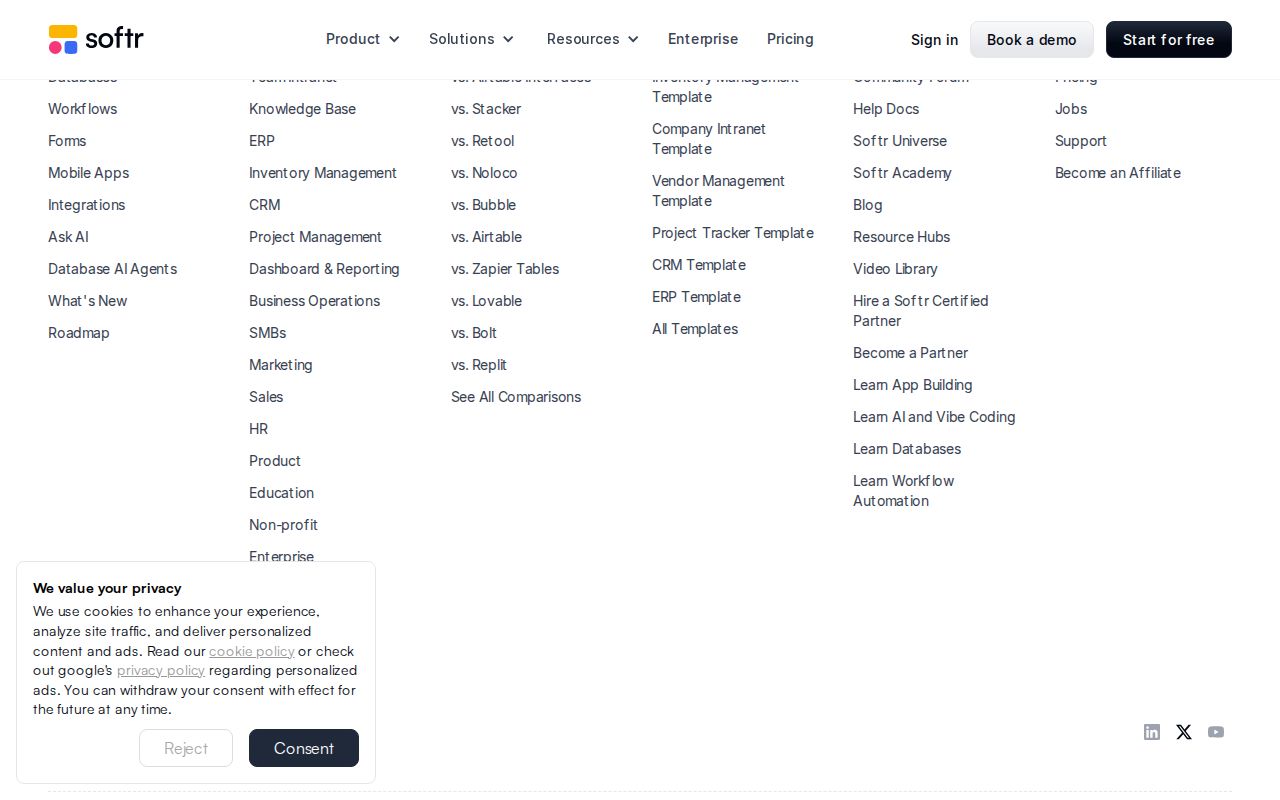 Skärmbild av Softr AI Co-Builder