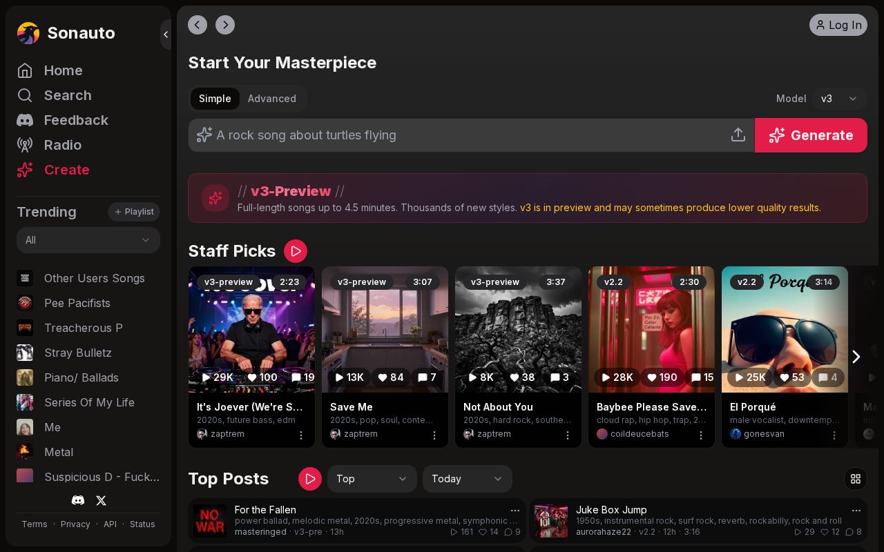 Skärmbild av Sonauto