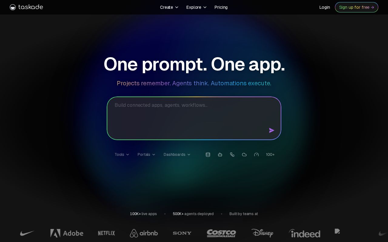 Skärmbild av Taskade