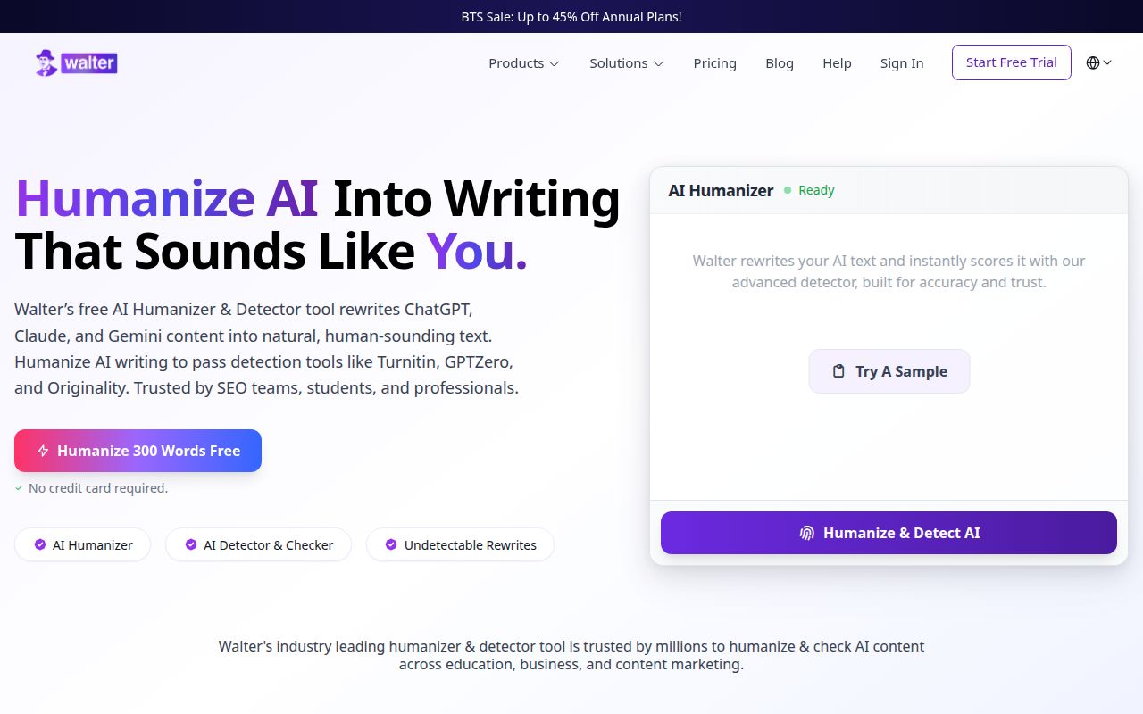 Skärmbild av Walter Writes