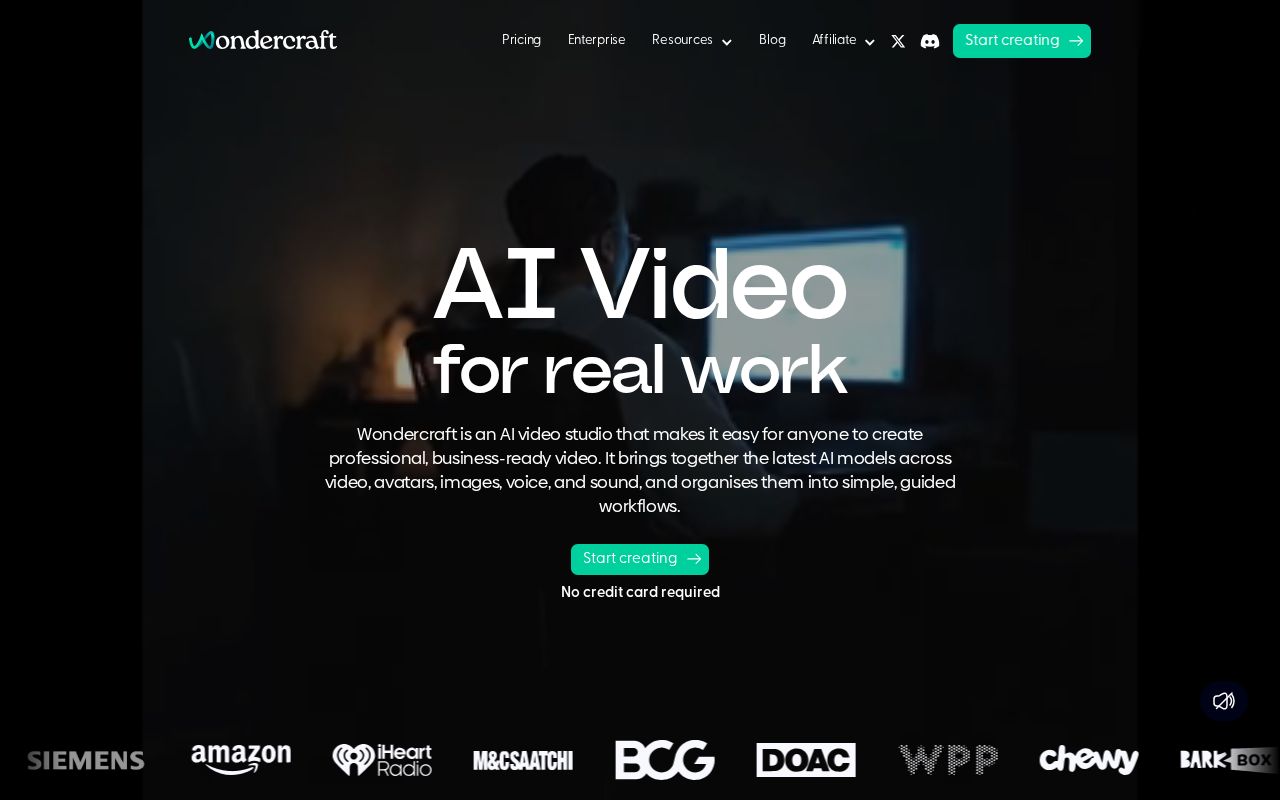 Skärmbild av Wondercraft